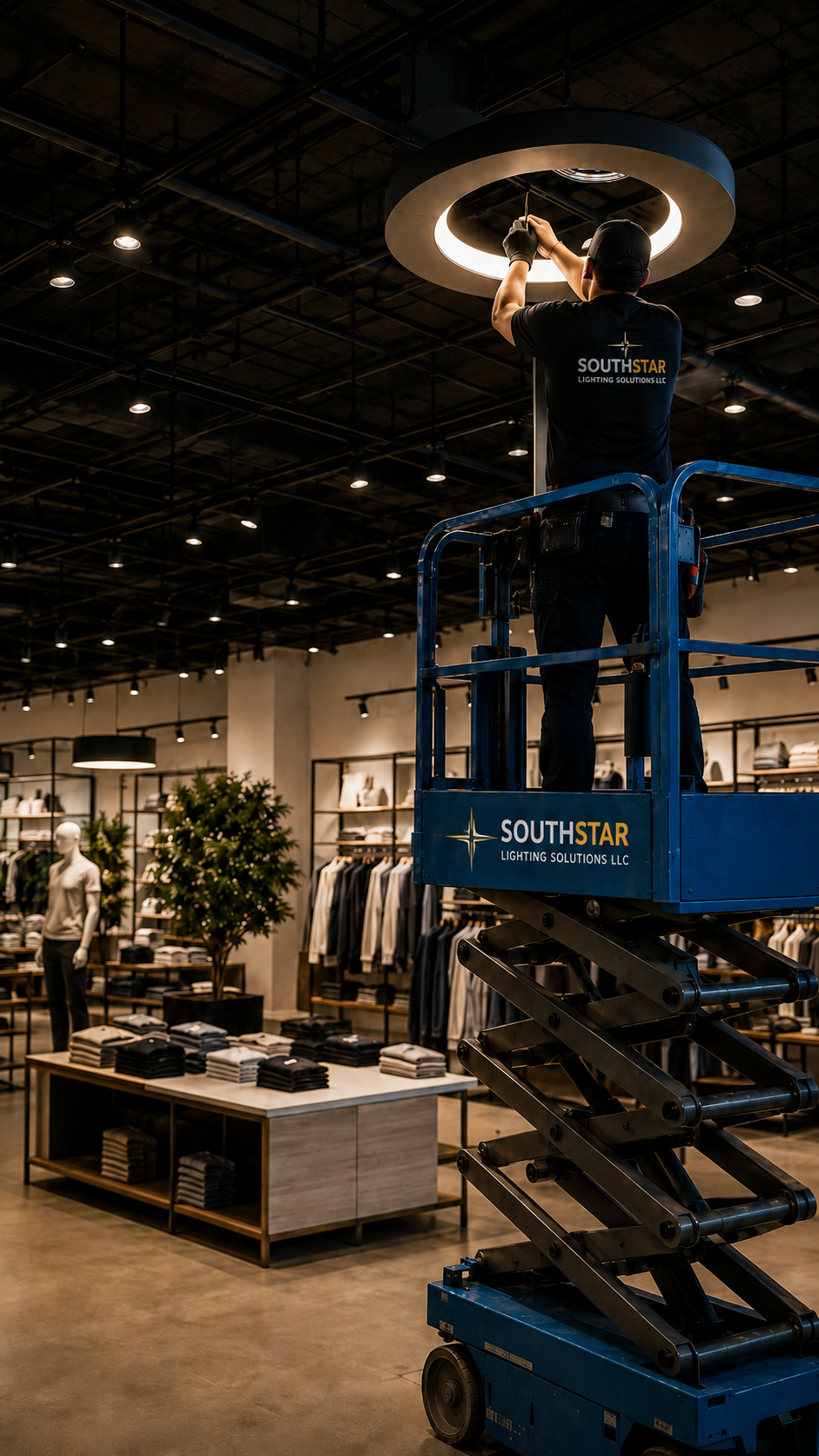 SouthStar commercial lighting service in action
